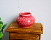 1 12 Dollhouse Miniature Clay Pottery Planter, clay flower pot, gardening 1 12 scale miniature plants container