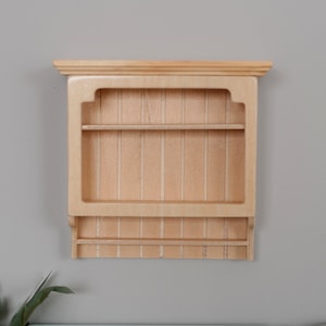Dollhouse Supplies miniature 1:12 scale Kitchen Wood Wall Bracket, Wall rack, wall shelf D072