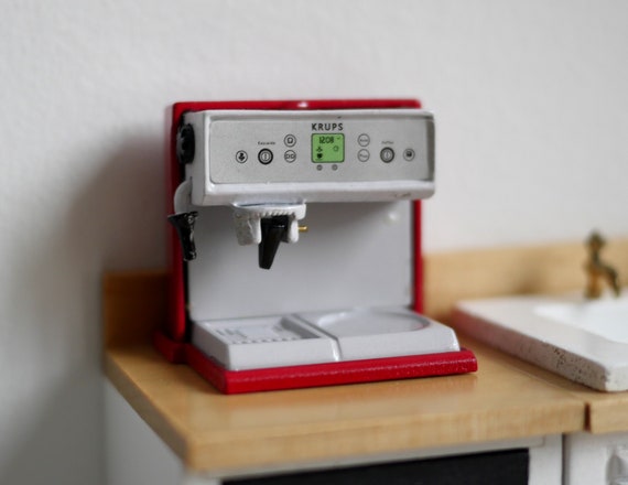 Miniatur-Metall-Kaffeemaschine Simulation Küchenmöbel für 1:12 PuppenhausAB 