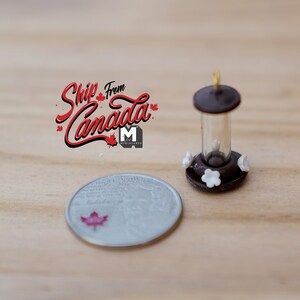 1:12 Scale Miniature Dollhouse Supplies Humming Bird Feeder - D085 image 2