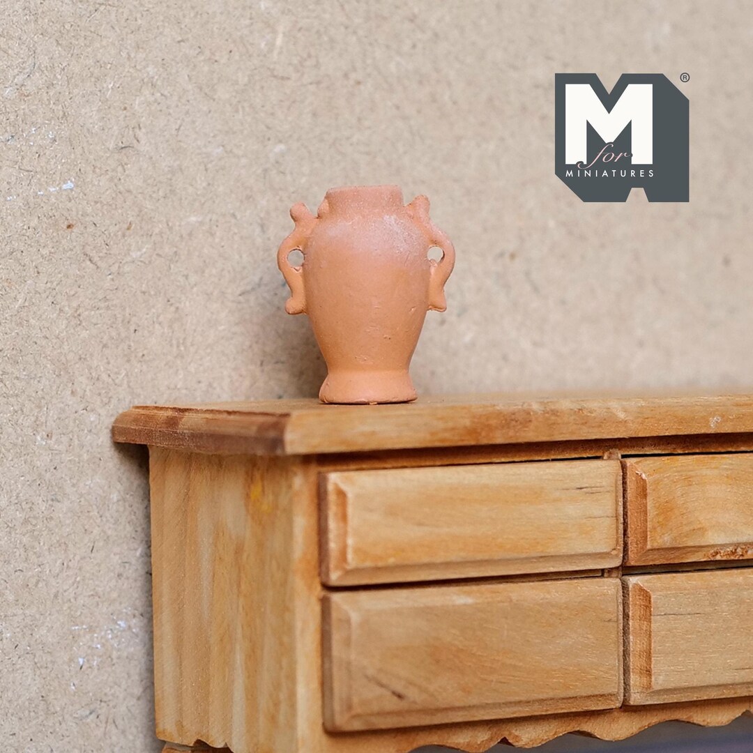 Milisten - 14 Mini Vasi Da Fiori In Terracotta Scala 1:12 Per Casa Delle Bambole, Giardino Delle Fate E Diorami