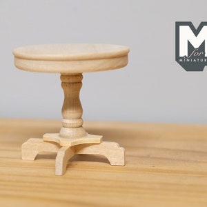 Dollhouse Supplies Miniature End Table, Unfinished coffee table living room table 1 12th scale miniature coffee table - H010