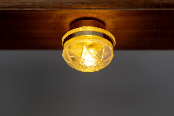 1:12 Puppenhaus Miniatur LED Lampe Schreibtischlampe Retro 