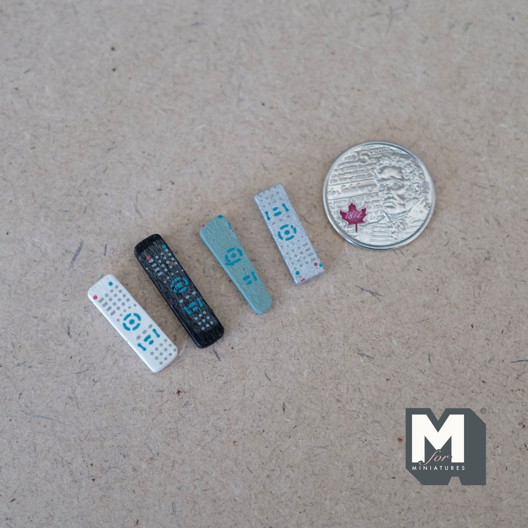 Miniature Remote Controls , 1:12 Scale Remotes Set of 4 - C090 - Etsy