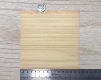 ミニチュアサイズのダグラスファー材ベニヤシート、5-7/8インチ四方、厚さ0.15mm、DIYドールハウス用品（粘着式ではありません）