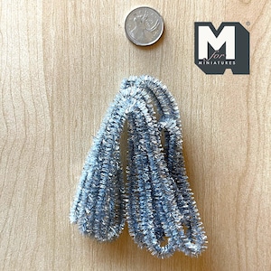 1:12 Scale Miniature Silver Tinsel Garland, 78 inch Long, Cut to length, DIY Dollhouse Supply