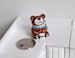 1:12 Dollhouse Miniature Christmas Bear Cookie Container / Cookie Jar / Candy Jar / Candy Container - A025 