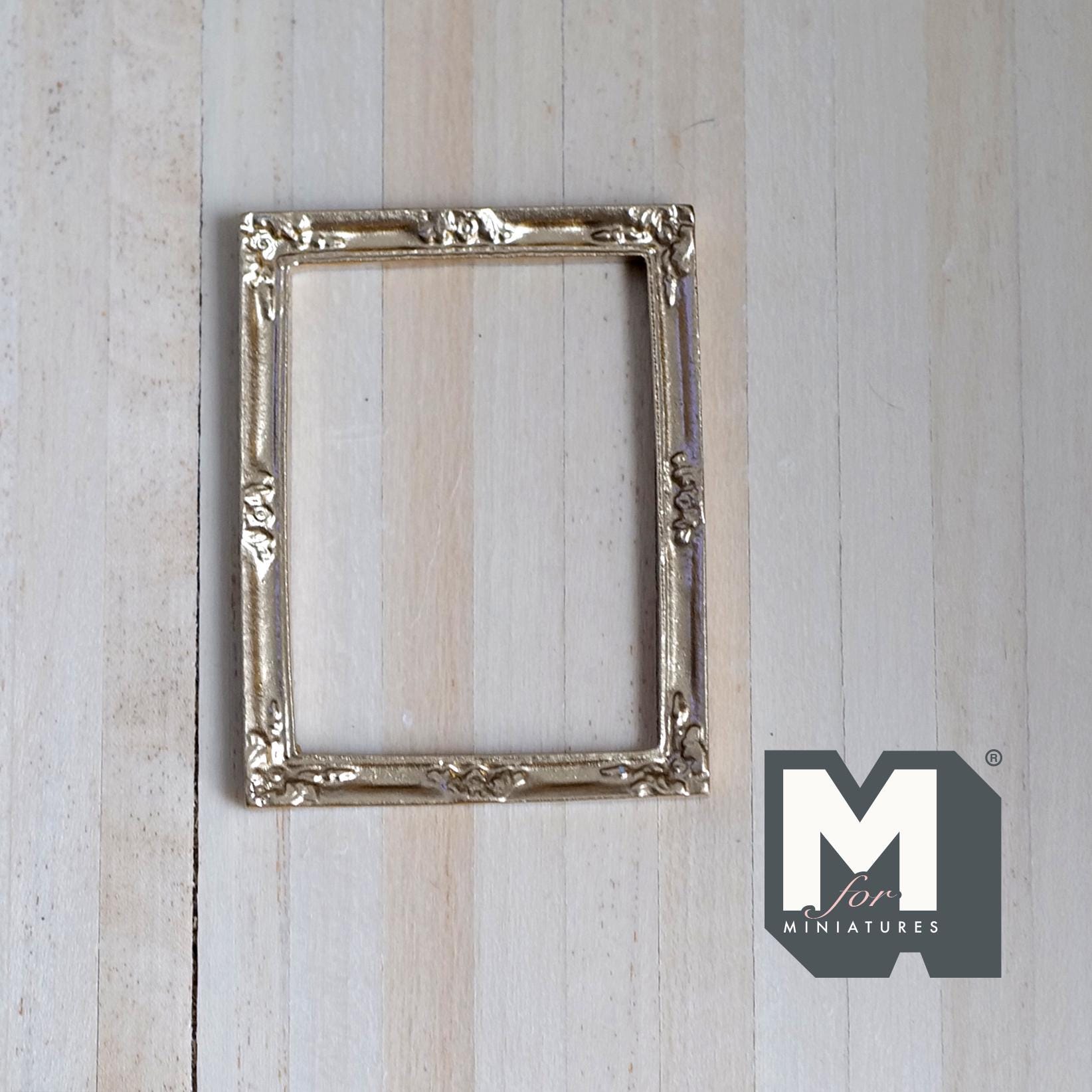 Cornice Ovale Oro Per Casa Delle Bambole - Scala 1:12 - Unique Miniatures UMLP3