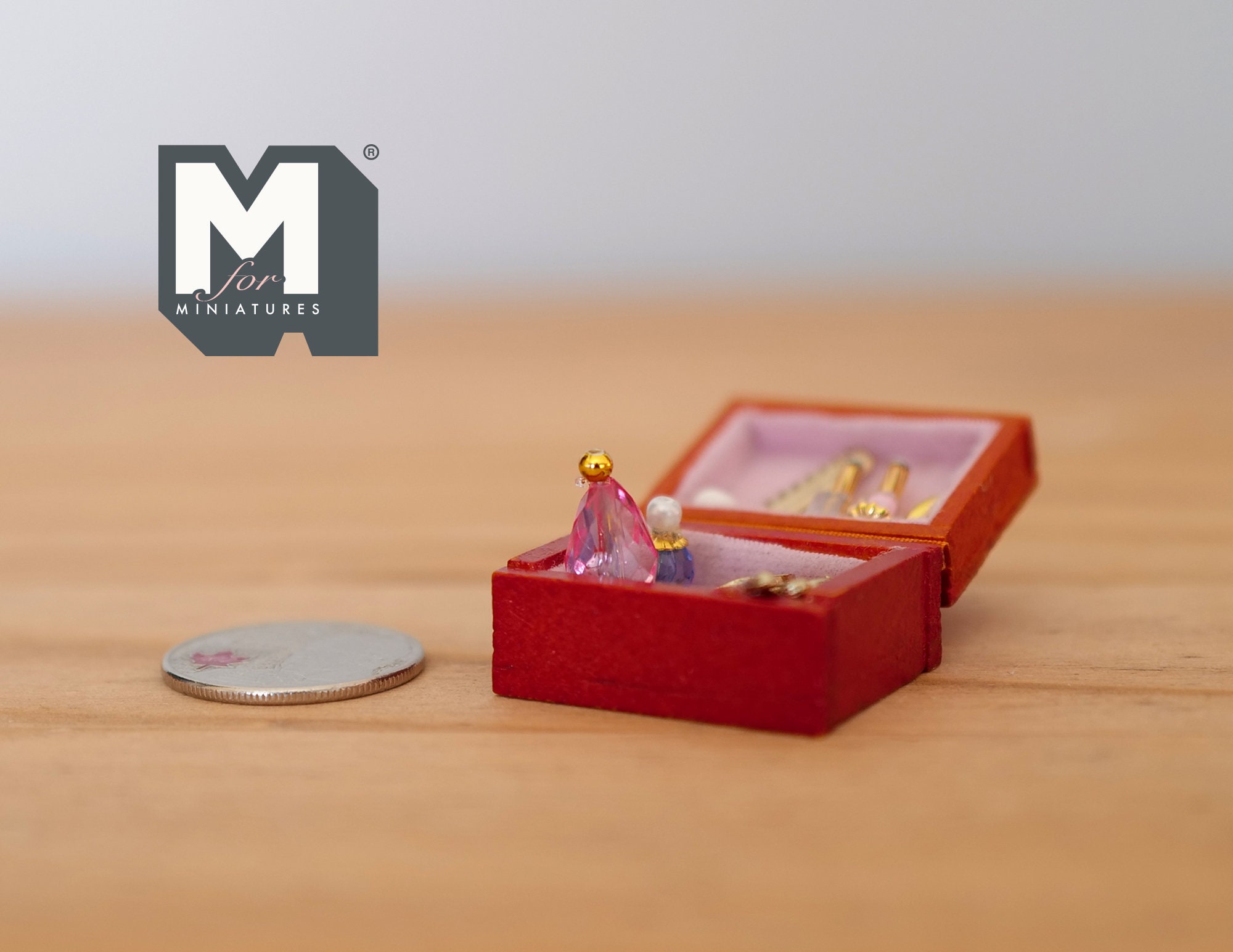ドールハウス用品 ミニチュア化粧台ボックス 化粧台ボックス 1:12