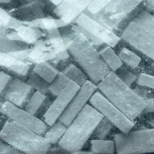 1:12 Dollhouse Supplies Charcoal Bricks 325 Counts Miniature Bricks - I046