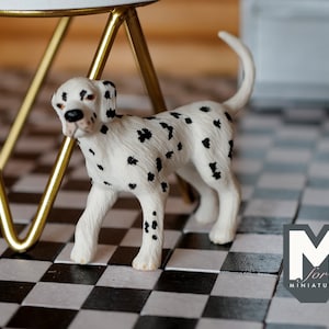 1:12 Dollhouse Supplies Miniature Dalmation, Big Brother 1 12th pet miniature animal pet - C062