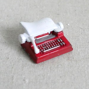 1:12 Dollhouse Miniature Red  typewriter - G057