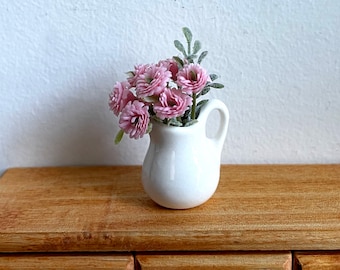 Dollhouse Supplies miniature flowers in vase dollhouse living room decoration 1 12th scale miniature - H037