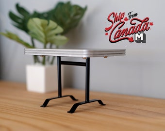 1:12 Puppenhaus Zubehör Miniatur 1950er Stand Tisch - D014