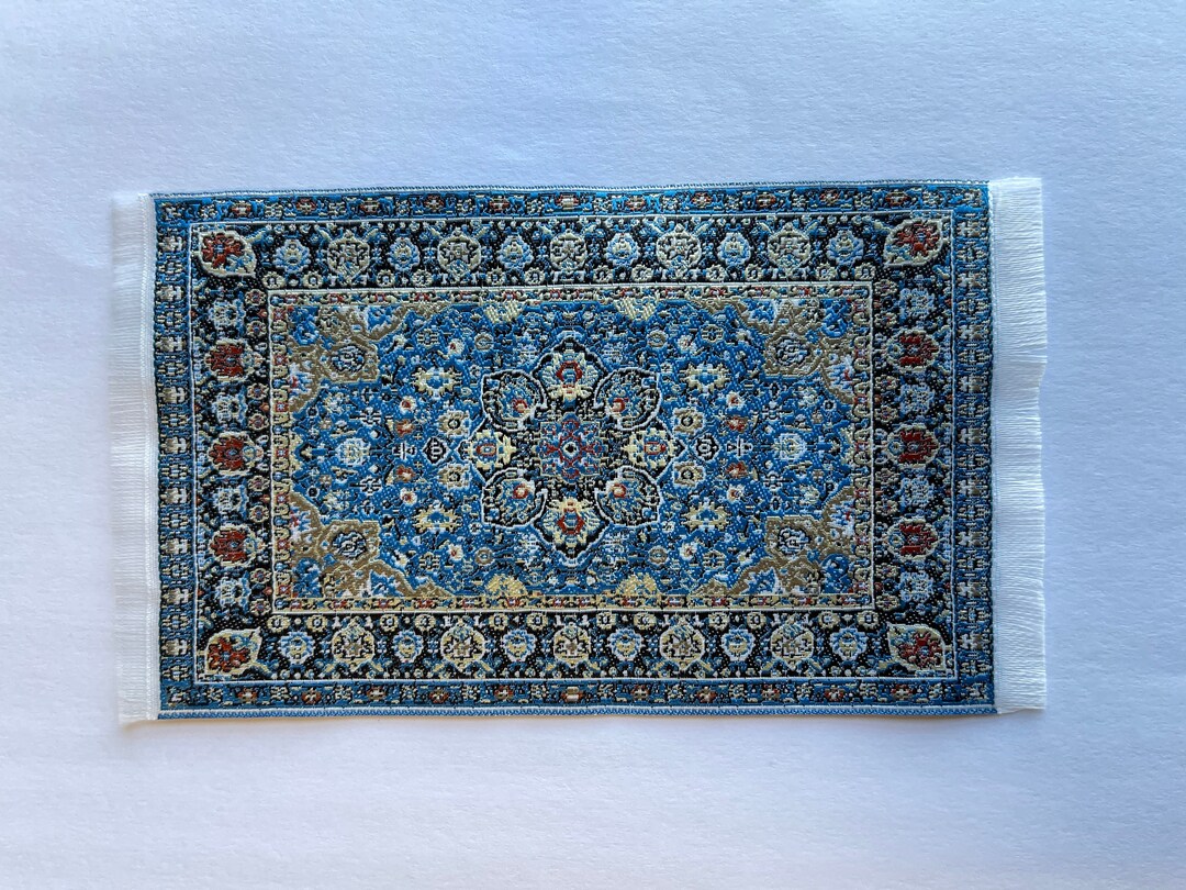 Dollhouse Area Rug , 1:12 Scale Miniature Carpet , Dollhouse Area Rug ...