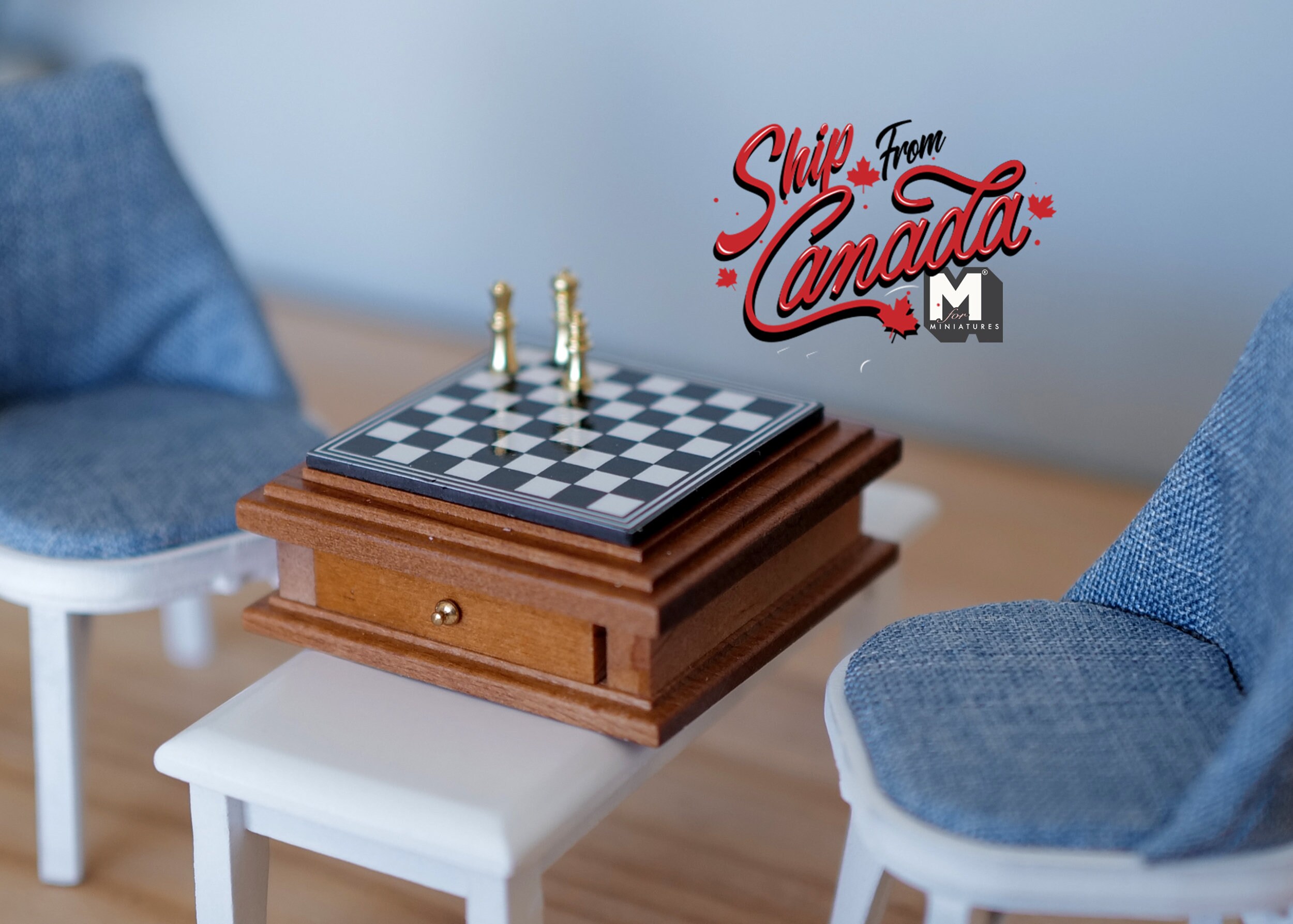 1Set 1:12 Dollhouse Miniature International Chess