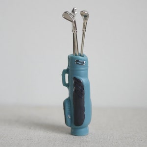 Dollhouse Miniature Sport Golf Club Set (Blue) - E069