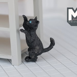 1:12 Puppenhaus Miniatur Verspielte Poppy die Katze C052
