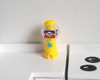 1:12 Artículos para casa de muñecas, decoración, máquina expendedora de chicles en miniatura para mesa E015