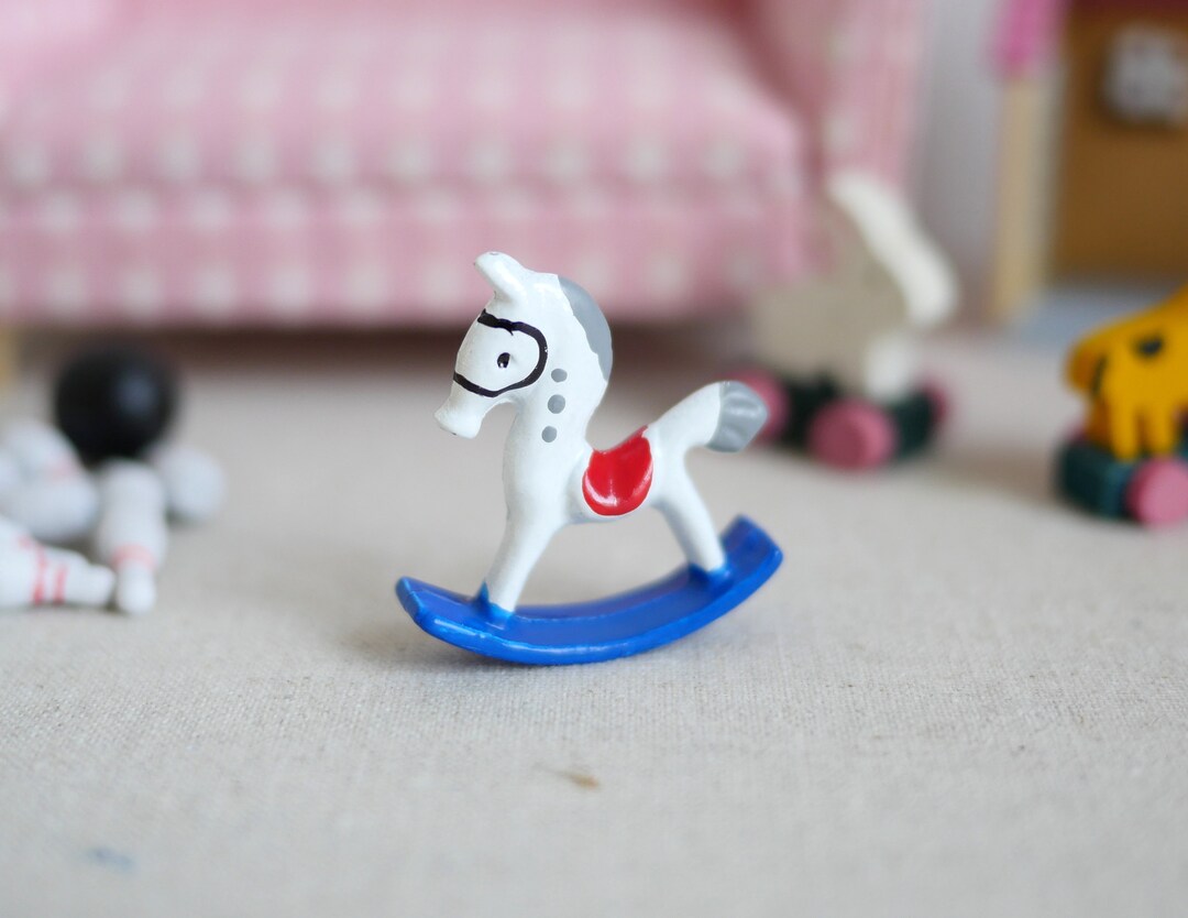 Dollhouse Miniature Mini Rocking Horse Baby Trojan Horse - G061 - Etsy