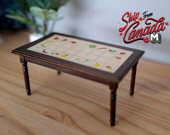 Melody Jane Puppenhaus-Möbel „Eiche Hell“ – Miniatur-Küche & Esszimmer, Maßstab 1:12