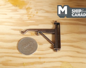 Dollhouse Metal Wall Bracket Miniature Metal Hook 1:12 Scale Hardware - C096