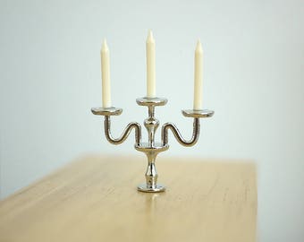 1:12 Dollhouse Supplies Miniature Dining Candle Light Holder - C082