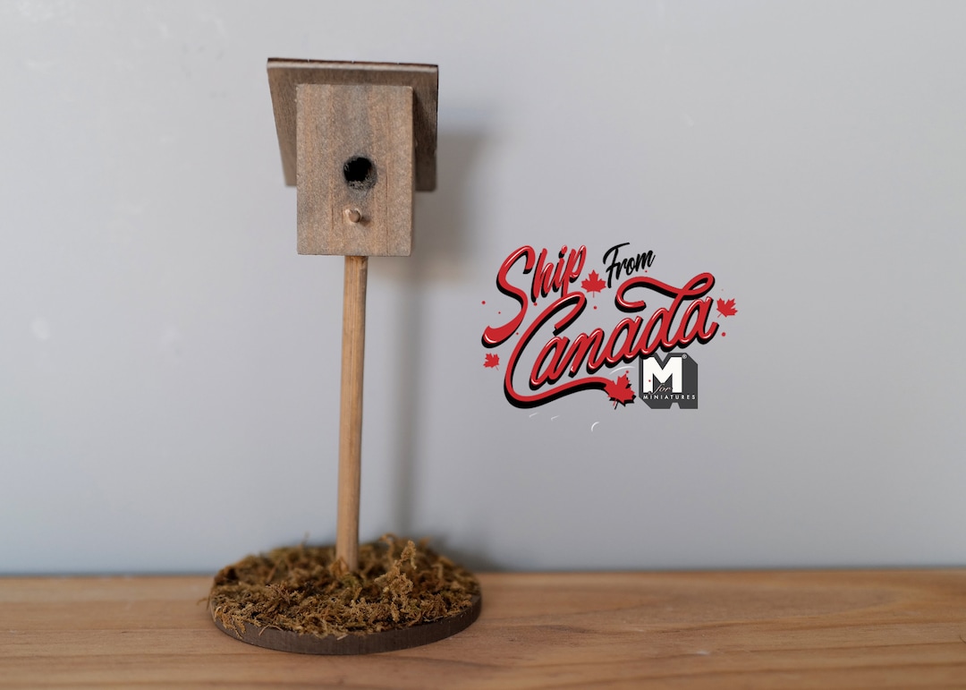 112 Dollhouse Miniature Stand up Bird House D087 Etsy