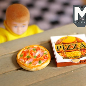 Cajas de pizza Kraft de 5 pulgadas para galletas, recuerdo de fiesta,  manualidades, caja de cartón en miniatura segura para alimentos, paquete de  10