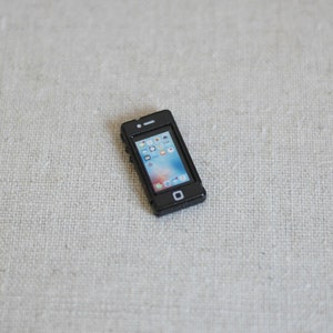 Loose Receiver DOLLHOUSE 1:12 Scale Miniature Economical Black Metal Phone Loose Receiver DOLLHOUSE 1:12 Scale Miniature Economical Black Metal Phone