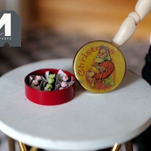 1:12 Dollhouse miniature Christmas chocolate can doll houses candy - C046