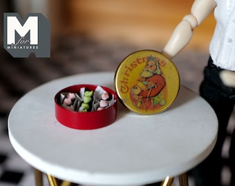 1:12 Dollhouse Supplies miniature Christmas chocolate can doll houses candy - C046