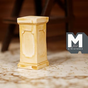 1:12 Dollhouse Supplies Miniatures Pedestal for Plants Ferns Decoration Beige- B069