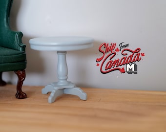 Poppenhuisbenodigdheden miniatuur bijzettafeltje, salontafel woonkamertafel 1e miniatuur salontafel schaal 12 - H042
