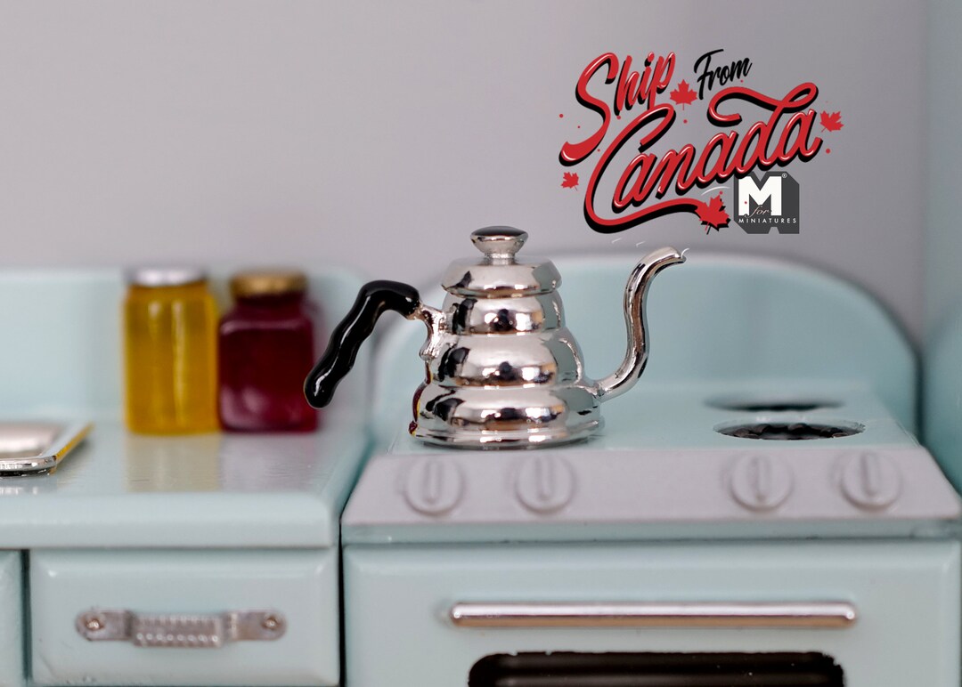 Dollhouse Miniature Coffee Drip Kettle E097 Etsy