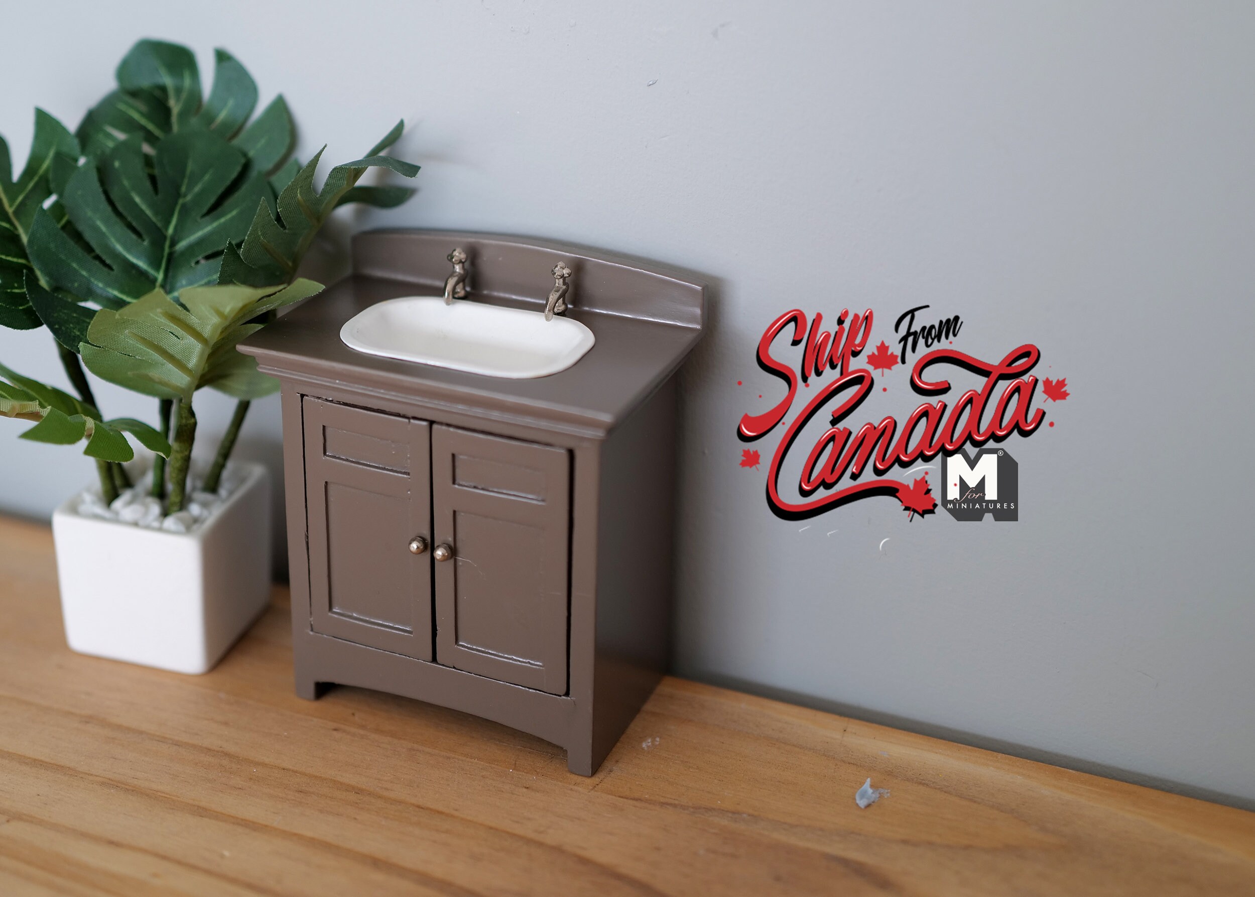 112 Dollhouse Miniature Bathroom Sink With Sliver Etsy