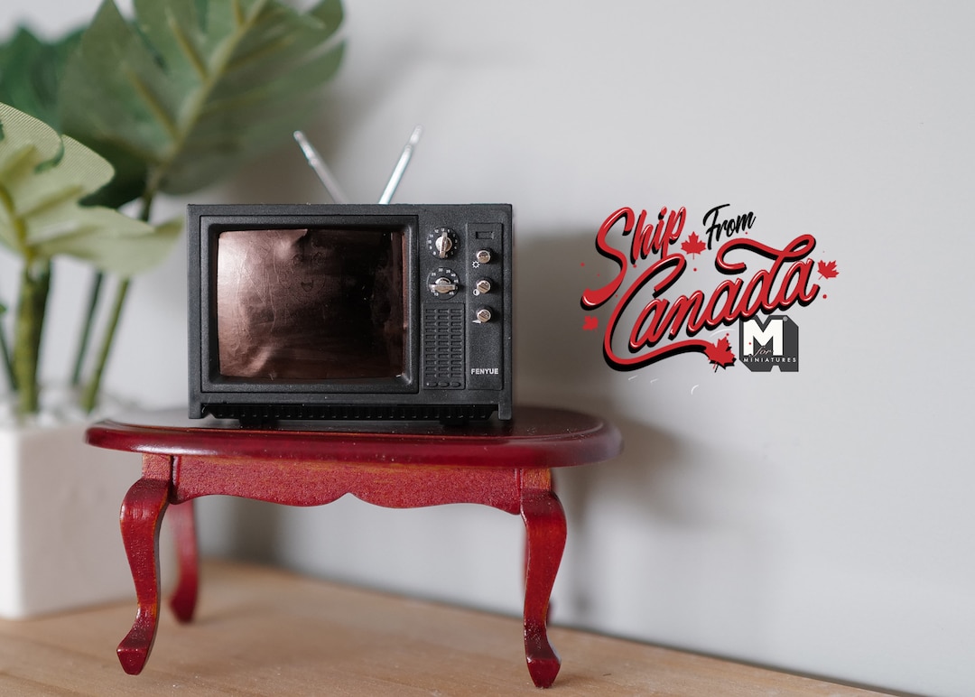 Dollhouse Supplies Miniature television 1:12 Scale Dolls House Miniature TV - H036