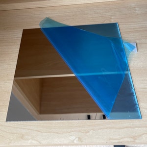 Large Size Flexible Mirror Sheet with Protection Film , Dollhouse Accessory , Dollhouse Glass Mirror , DIY Mirror Sheet (made from plastic)