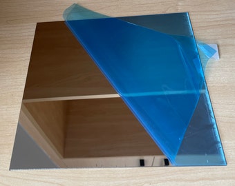 Großer Flexibler Spiegel mit Schutzfolie für Puppenstube , Puppenstube Accessoire , Glasspiegel für Puppenstube , DIY Spiegel