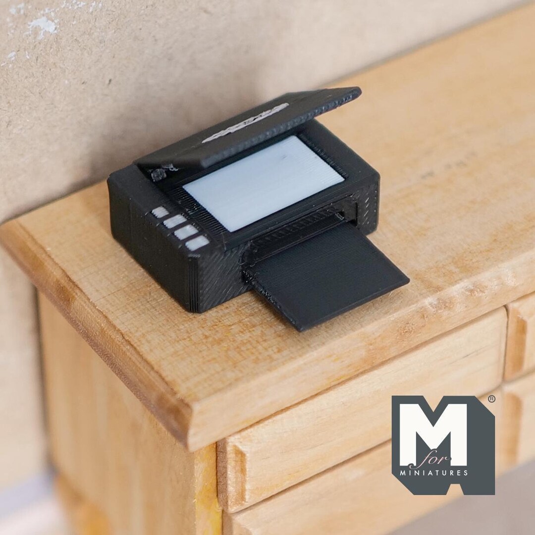 Miniature Photocopier Printer Scanner 1:12 Dollhouse Decoration All in ...