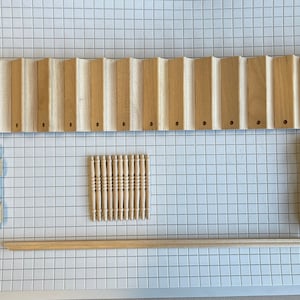 1:12 Dollhouse Staircase Kit , Miniature Stairs Stairway Kit with Baluster and Handrail (Left Handrail) J047