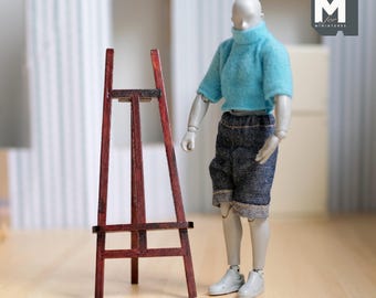 Cavalletto In Legno In Miniatura Stile Messicano Frida Kahlo – Scala 1:12, Minart, WA1422 - Foto 4