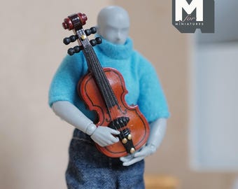 チェロとバイオリン　ガラス細工　ミニチュア 1 ヴィンテージ ミニチュア楽器 バイオリン チェロ または ハープ ミニ