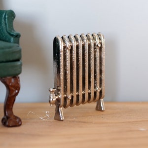 1:12 Dollhouse Supplies appliance miniature metal antique radiator heater hydronic radiant heater wall heater F029
