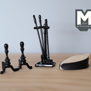1:12 Dollhouse Miniature Fireplace Tool Set of 8 - F032