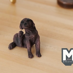 1:12 Dollhouse Miniature Puppy Dog C055 image 1