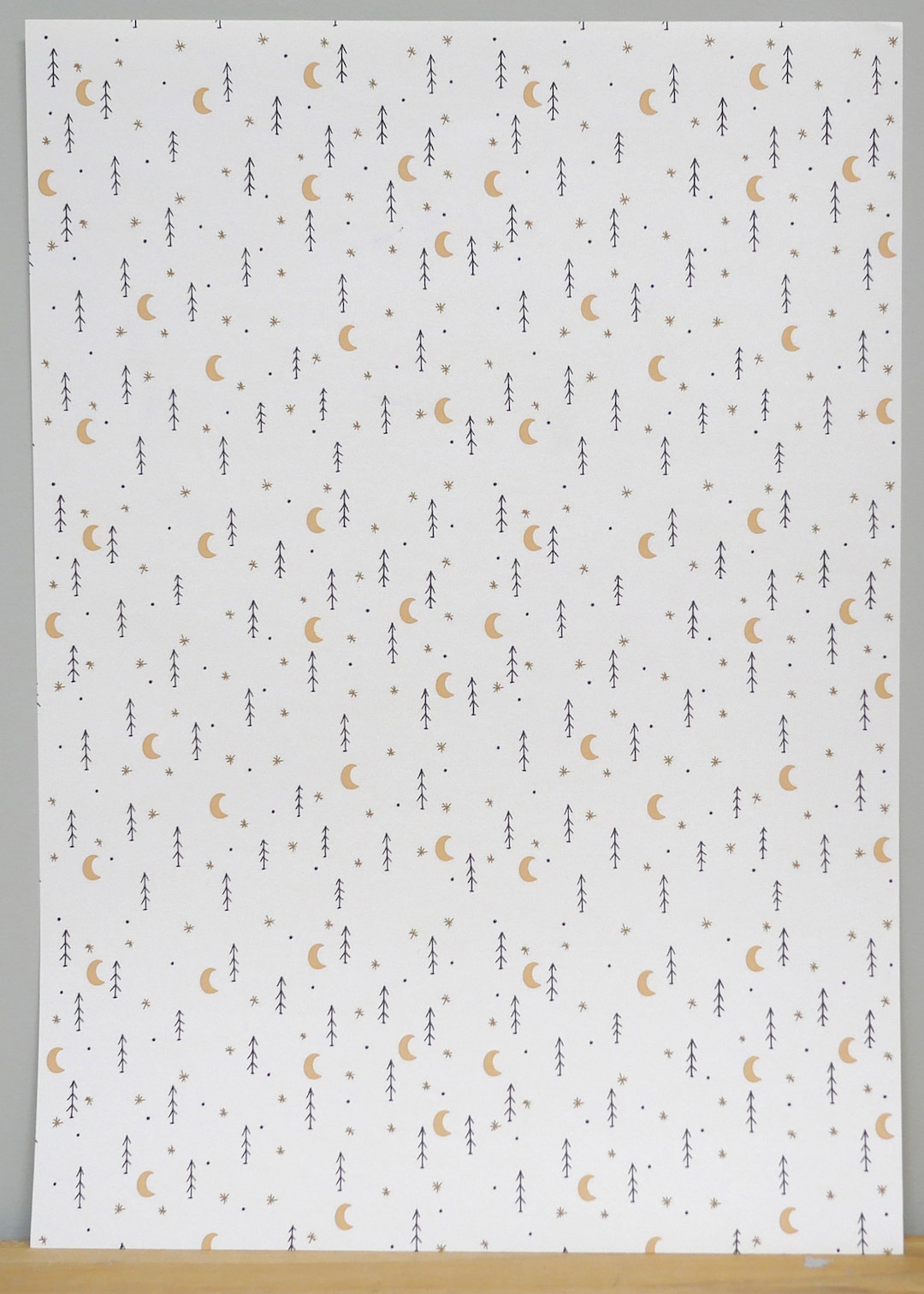 112 Miniature Moon and Star Wallpaper Sticker , Dollhouse Moon and