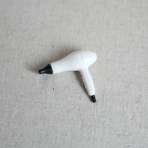 Miniature Hair Dryer 1:12 Scale Dollhouse Supplies Bathroom Accessories 1 inch long - F033