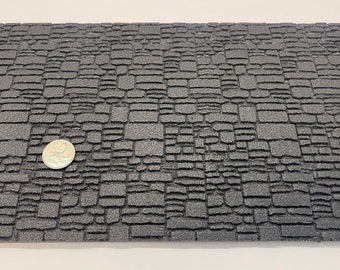 Pannello in schiuma per muro in pietra per casa delle bambole, scala 1:12, pannello in muratura per muro in miniatura, 7-7/8" (altezza) x 15-3/4" (lunghezza) - J004