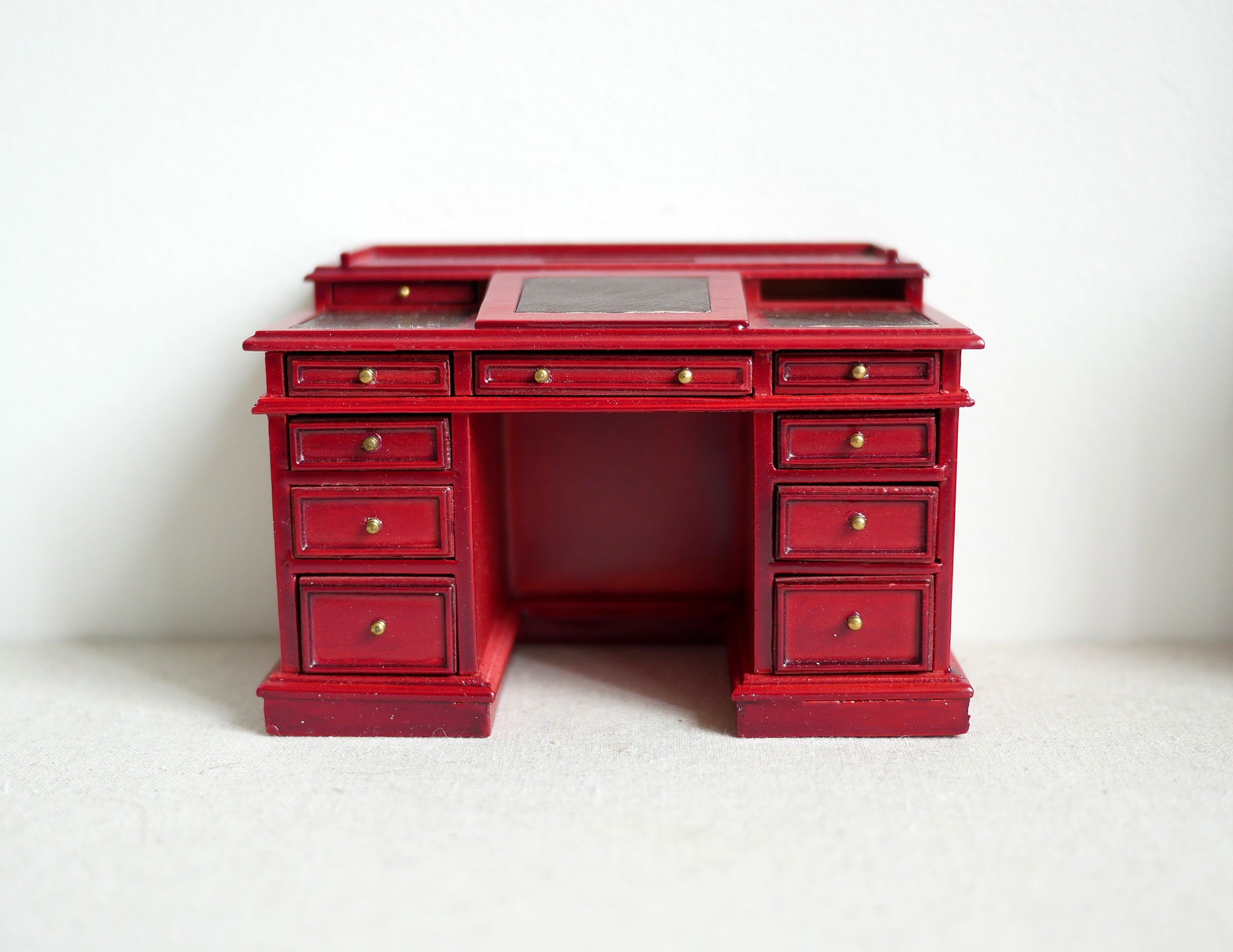 112 Dollhouse Miniature Wooden Desk Etsy